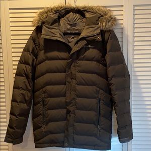 Eddie Bauer Down Coat with removable faux fur